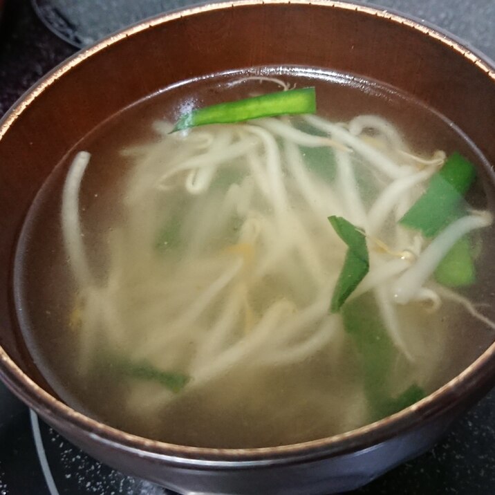 鍋を使わず即席中華スープ